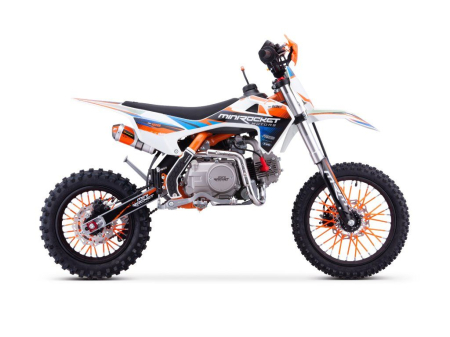 Motocicleta cross Minirocket DK125cm3 14"/12" Automat - portocaliu [2]