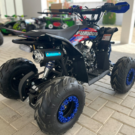 Atv Ranger 6" 110cc 4T benzina albastru automat, pornire buton, Marsalier [4]