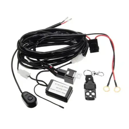 Cablaj Cu Telecomanda (Cu Flash Uri )Buton Si Releu Pentru Led Bar Pana La 300w [3]