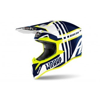 Echipament - Casca Moto, Airoh, Mx Wraap Broken, Lucios