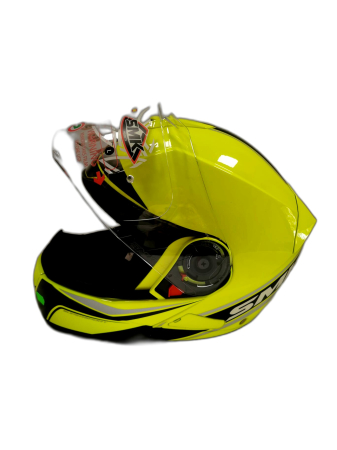 Casca Moto Flip-Up SMK GLIDE FLASH VISION HV420 Alb M [1]