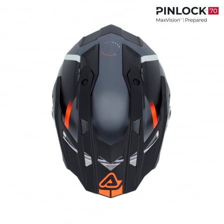 Casca Touring, Acerbis, ATTACK HELMET, Portocaliu [4]
