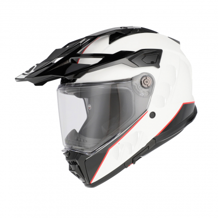 Casti Dual / Touring - Casca Touring, Acerbis, ATTACK HELMET, Alb|Negru