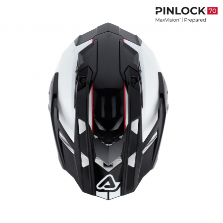 Casca Touring, Acerbis, ATTACK HELMET, Alb|Negru [4]