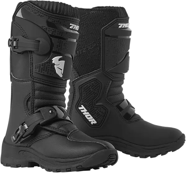 Cizme - Cizme Moto Copii, Thor, nr 34, Negru