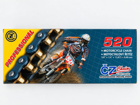 Lant / Kit Lant - Lant Cz Chain 520 X-ring 125-600 Enduro 120 Link - Reinforced Lant transmisie EK CHAIN 520 SRX2 118L KTM HUSQVARNA GASGAS