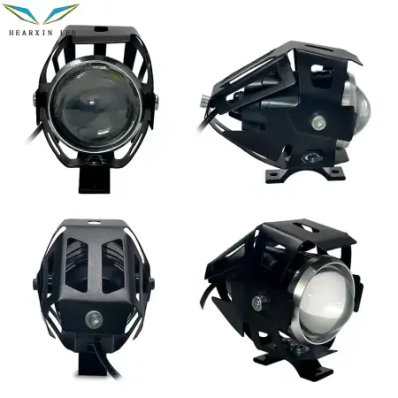 Faruri, e U5 Lampa Auxiliara Led Reflectoare 12v Moto Drl Spot [1]