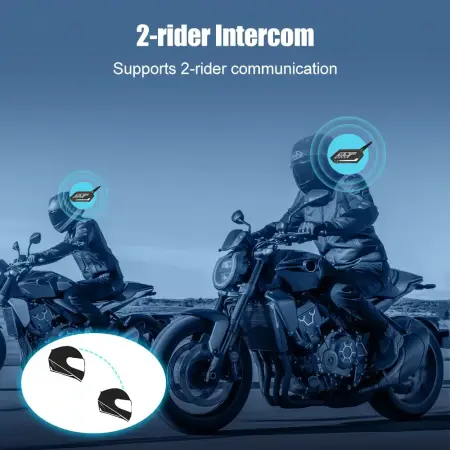 Intercom Sistem Comunicare Moto Offroad 4x4 Ski Wifi Gearelec Gx6 - Set 2 Bucati [10]