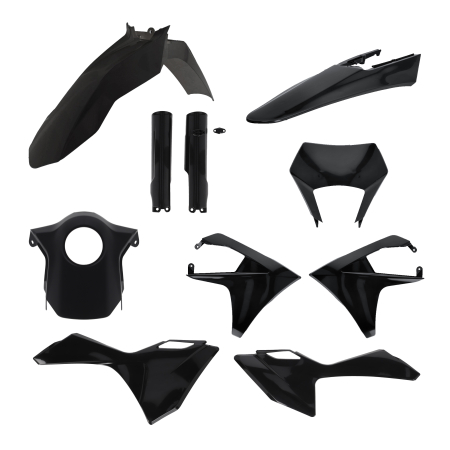 Husqvarna - KIT COMPLET DIN PLASTIC COMPATIBIL PENTRU GAS GAS 2024 - 2027 Negru