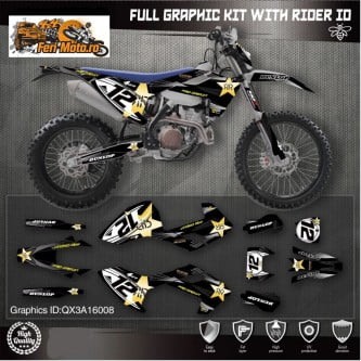 REDUCERI - Kit Sticker Husqvarna Decal 2016-18 Tc Fc Tx Fx Fs 2017-19 Te Fe 125-450cc 08