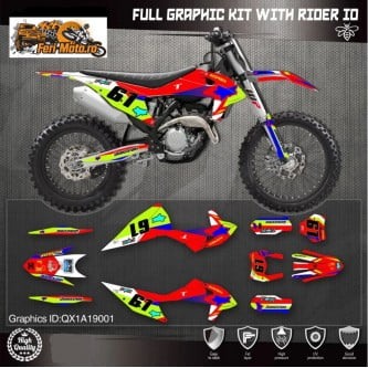 Kit Complet cu FERI MOTO - Kit Sticker Ktm 2019 2020 Sx Sxf , 2020 2021 Exc Xc-W Exc-F 001