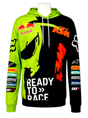 Echipament - KTM Hanorac 0016428.349.068 Green 3XL cu banda logo laterala
