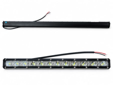 Ledbar - Ledbar 34 cm 13.4" ONE-row Spot & Flood Combo Beam +Support - OFM4x4