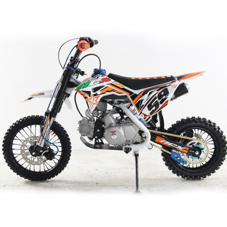 Motocicleta cross 125cc NCX CRX 4T benzina 14/12" alb/portocaliu [2]