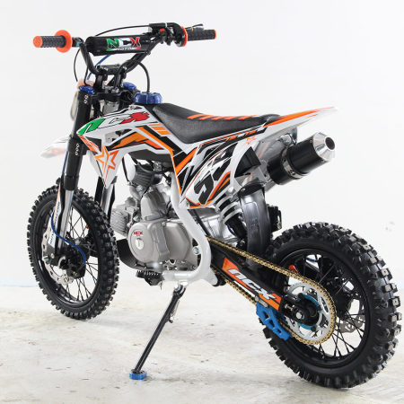 Motocicleta cross 125cc NCX CRX 4T benzina 14/12" alb/portocaliu [4]