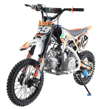 Moto Adolescenti (4-17 Ani) - Motocicleta cross 125cc NCX CRX 4T benzina 14/12" alb/portocaliu