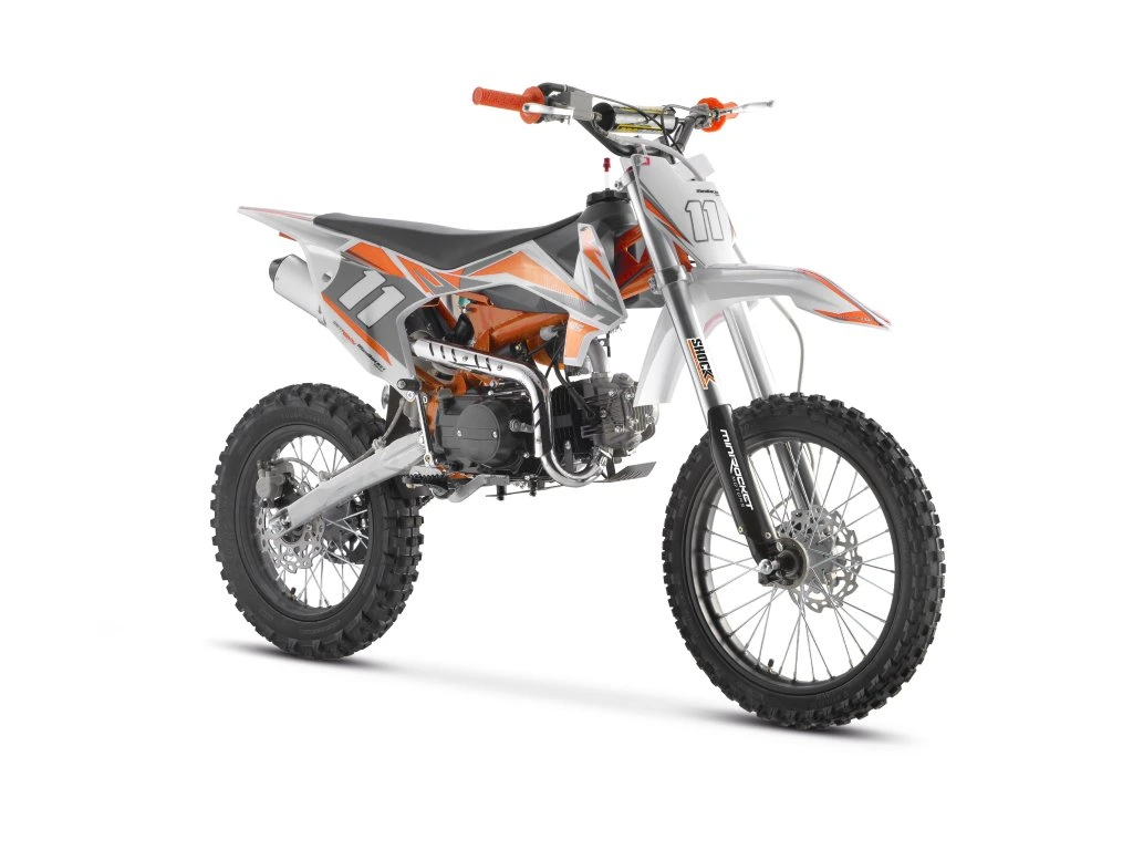 Motociclete - Motocicleta cross MiniRocket SuperPit 125cc 4T Benzina pornire la buton roti 17/14