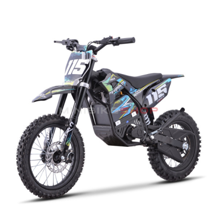 Motocicleta Electrica  Tiger 3000W 14"/12" albastru Li -Ion [6]
