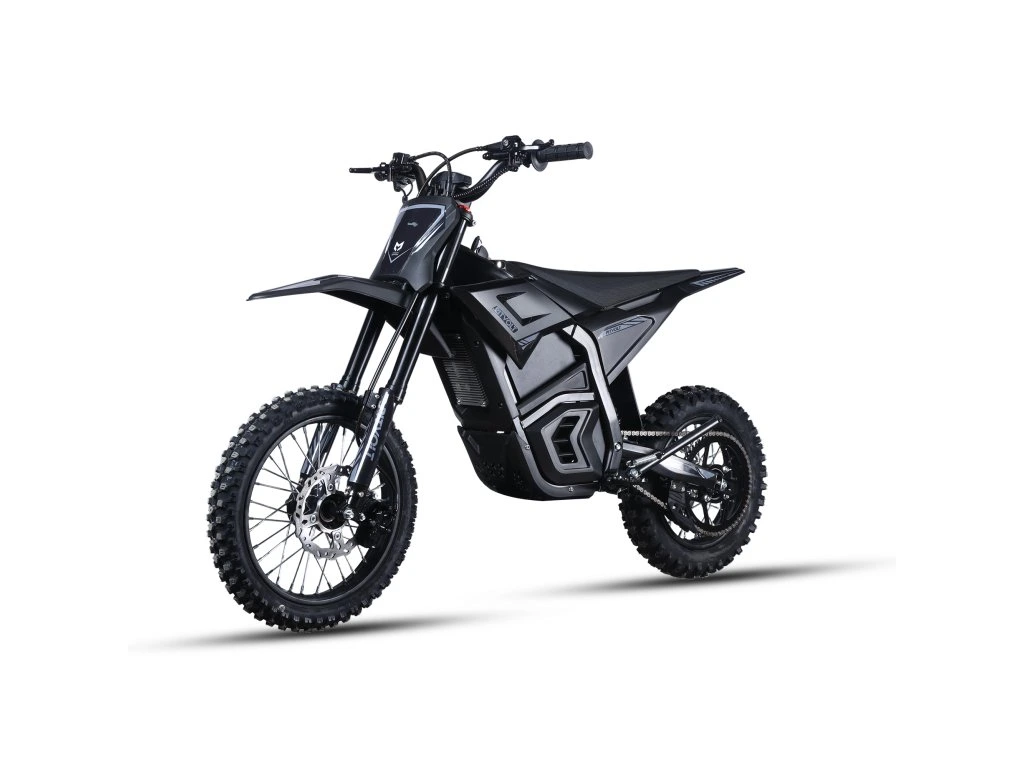 Motociclete - Motocicleta Electrica PitVolt 6000W 14"/12" -  Litium-Ion Negru
