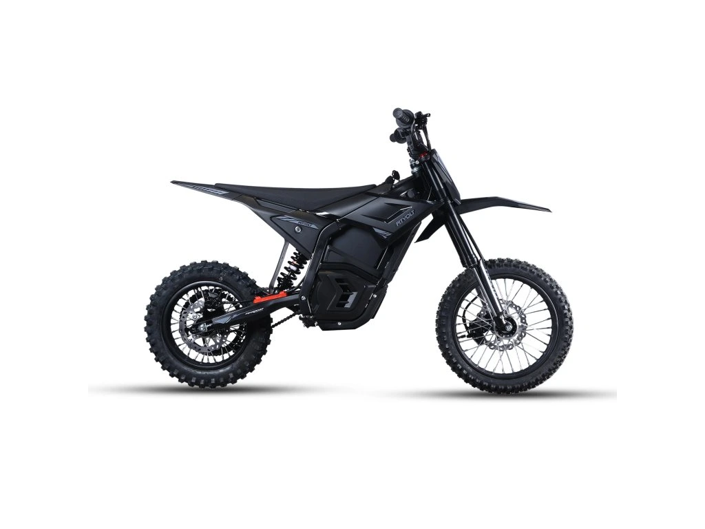 Motocicleta Electrica PitVolt 6000W 14"/12" -  Litium-Ion Negru [6]
