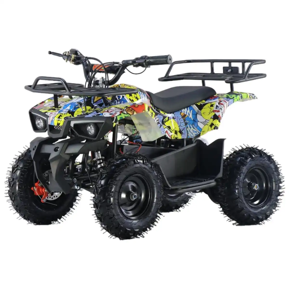 ATV Copii Mici (3-5 Ani) - Motocicleta, KXD, Mini M8E Atv Electric 1000w 36v Roti 6" Galben