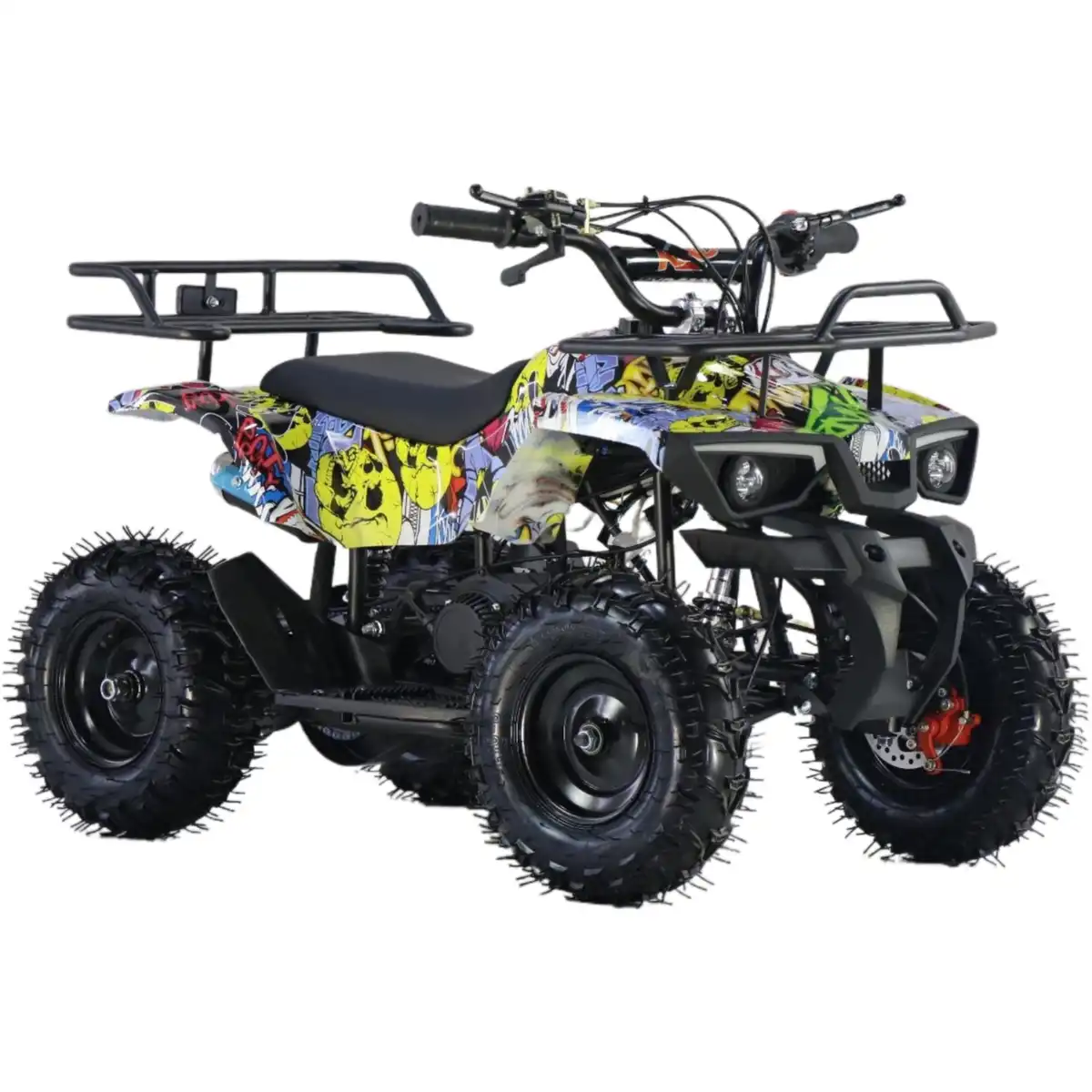 Motocicleta, KXD, Mini M8E Atv Electric 1000w 36v Roti 6" Galben [3]