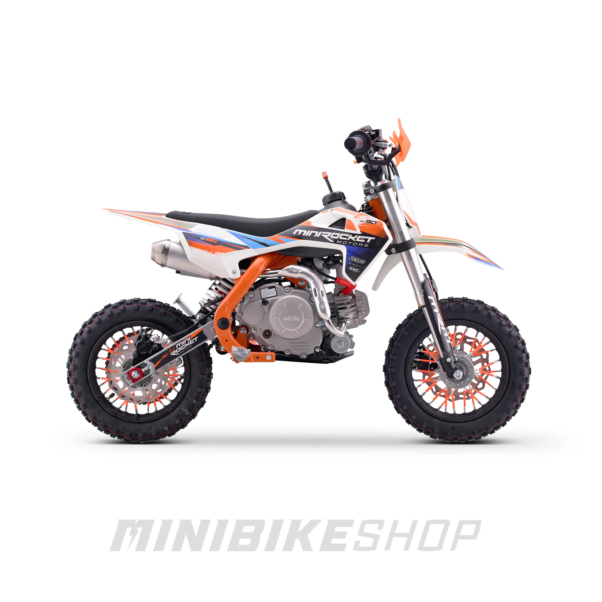 Motocicleta MiniRocket MiniPit DK60 110cm3  roti 10"/10" pornire Buton Portocaliu [5]