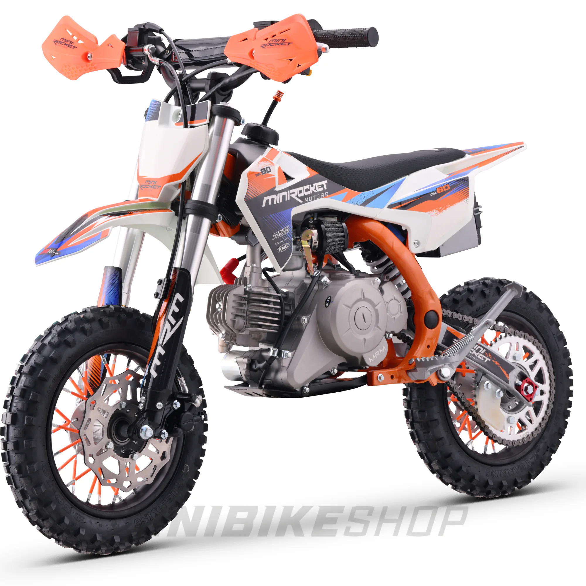 Motociclete - Motocicleta MiniRocket MiniPit DK60 110cm3  roti 10"/10" pornire Buton Portocaliu
