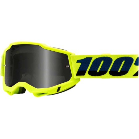 Ochelari Enduro - Ochelari, 100%, Accuri 2, Fluo Galben, Gri Smoke