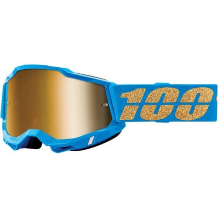 Ochelari Enduro - Ochelari, 100%, Accuri 2, Waterloo Gold | Mirror Lentila Colorata