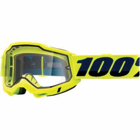 Ochelari Enduro - Ochelari, 100%, Accuri Fluo Galben Dual Pane Clear