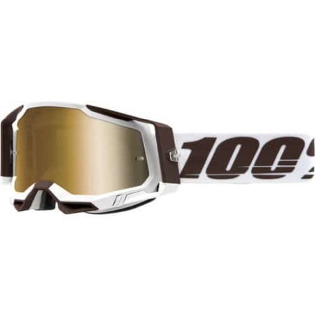 Ochelari - Ochelari, 100%, Racecraft 2 Snowbird Gold Lentila Colorata