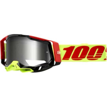Ochelari Enduro - Ochelari, 100%, Racecraft 2 Wiz Silver Lentila Colorata