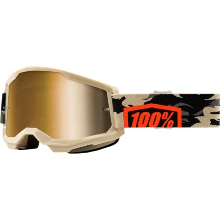 Ochelari Enduro - Ochelari, 100%, Strata 2 Kombat True Gold Mirror