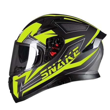 Casti Strada - Pilot - Casca Full-Face Snake (Cu Ochelari Soare), Mat | Galbe Marime Xl