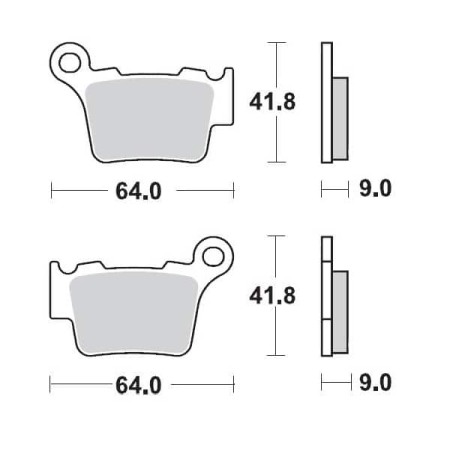 Placute Frana Spate Ktm 04-21, Moto-Master, Pro Racing Gp [1]
