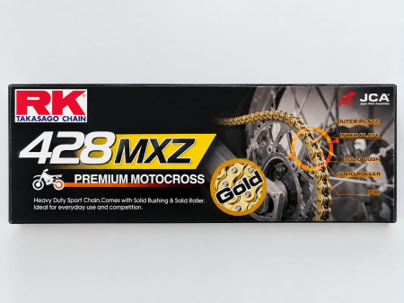 Lant / Kit Lant - RK Lant transmisie 428 MXZ auriu