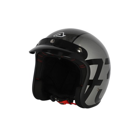 Casti Open Face / Jet - Skodela Casca Silver,