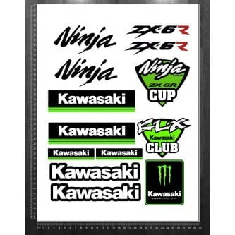 Piese & Accessorii - Sticker Format A3 Kawasaki Zx6r