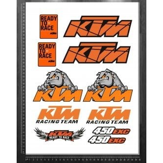 Piese & Accessorii - Sticker Format A3 Ktm 450 Exc