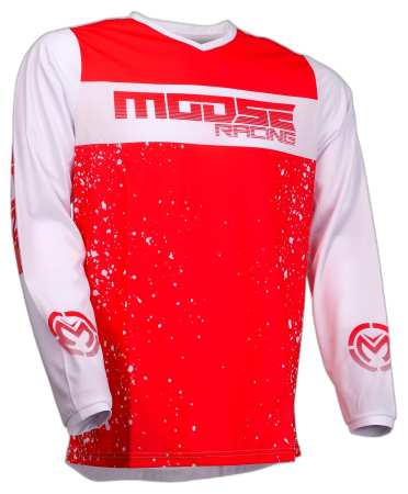 Tricouri - Tricou barbati Moose Racing 2910-6650, bumbac, rosu, 3XL