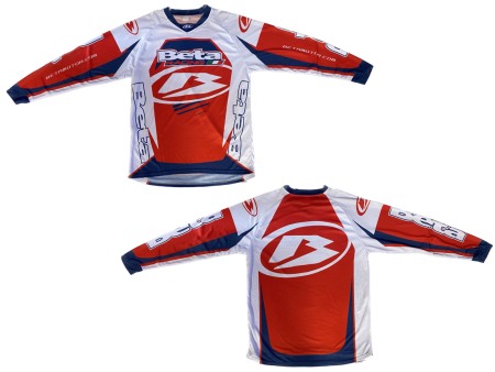 Tricouri - Tricou Cu Maneca Lunga Motocross Beta Racing,