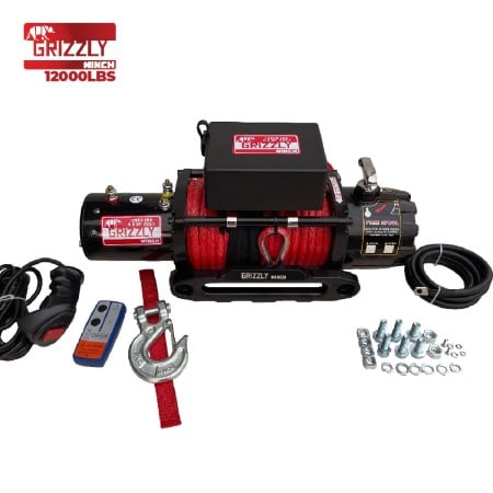 Trolii / Suporti - Troliu Electric, Grizzly Winch 12000lbs (5454kg) Sufa Sintetica