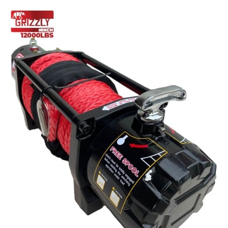 Troliu Electric, Grizzly Winch 12000lbs (5454kg) Sufa Sintetica [3]