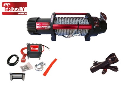 Troliu Electric, Grizzly Winch 13000lbs (5897kg) Cablu De Otel [1]