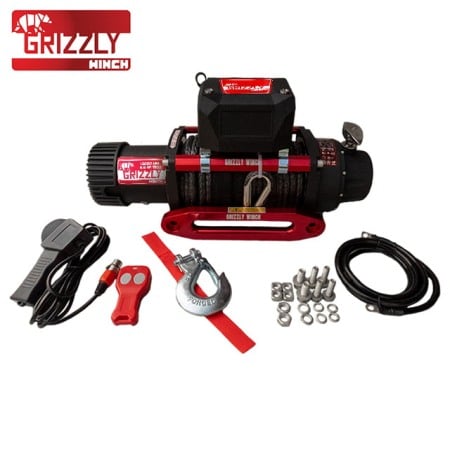 Trolii / Suporti - Troliu Electric, Grizzly Winch 13000lbs (5897kg) Cablu Sintetic
