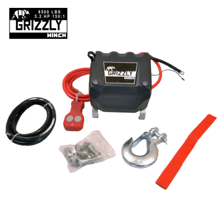 Troliu Electric, Grizzly Winch 8500lbs (3855kg) Cablu Otel [5]