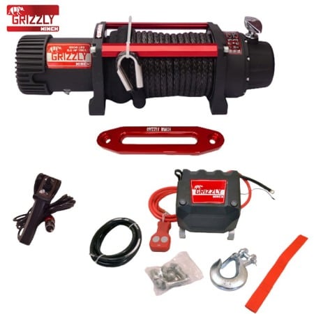 Trolii / Suporti - Troliu Electric, Grizzly Winch 9500lbs (4310kg) Cablu Sintetic