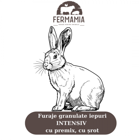 Iepuri - Furaje granulate iepuri STANDART (fără premix, fără șrot)