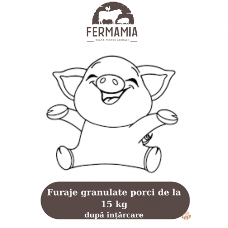 Porci - Furaje granulate porci de la 20 kg, după înțărcare